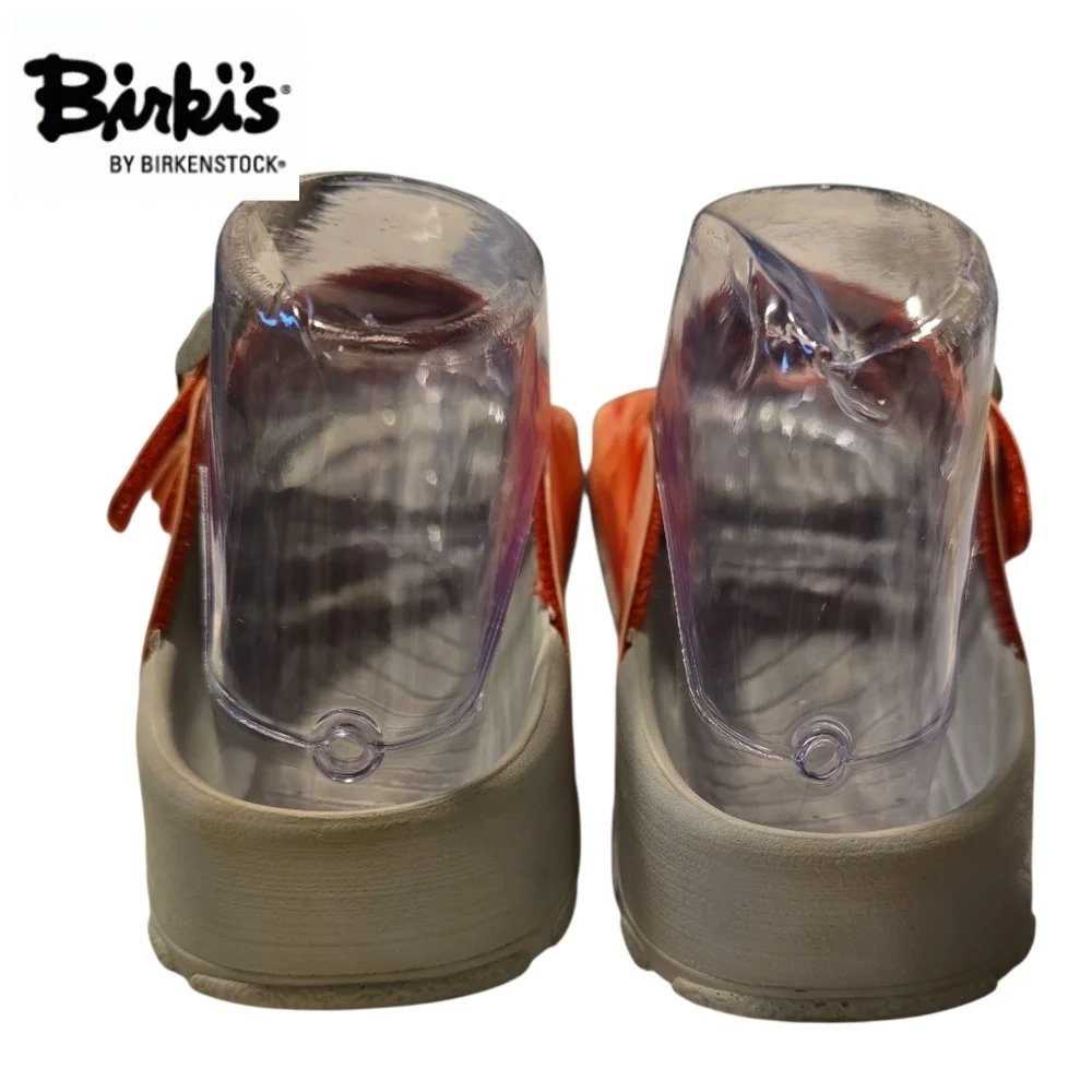 BIRKI'S Birkenstock Cuba Three Strap Water Sandals Tie-Dye Orange/ Red Size 36